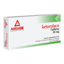 Ketorolaco Sublingual 30 mg 6 Tabletas 